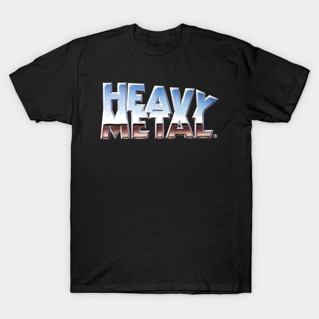 Heavy Metal Magazine Logo T-Shirt by Sudburied